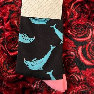 Men’s Urban Outfitters Crew Socks Venice Beach Dolphins Sock Size 10-13